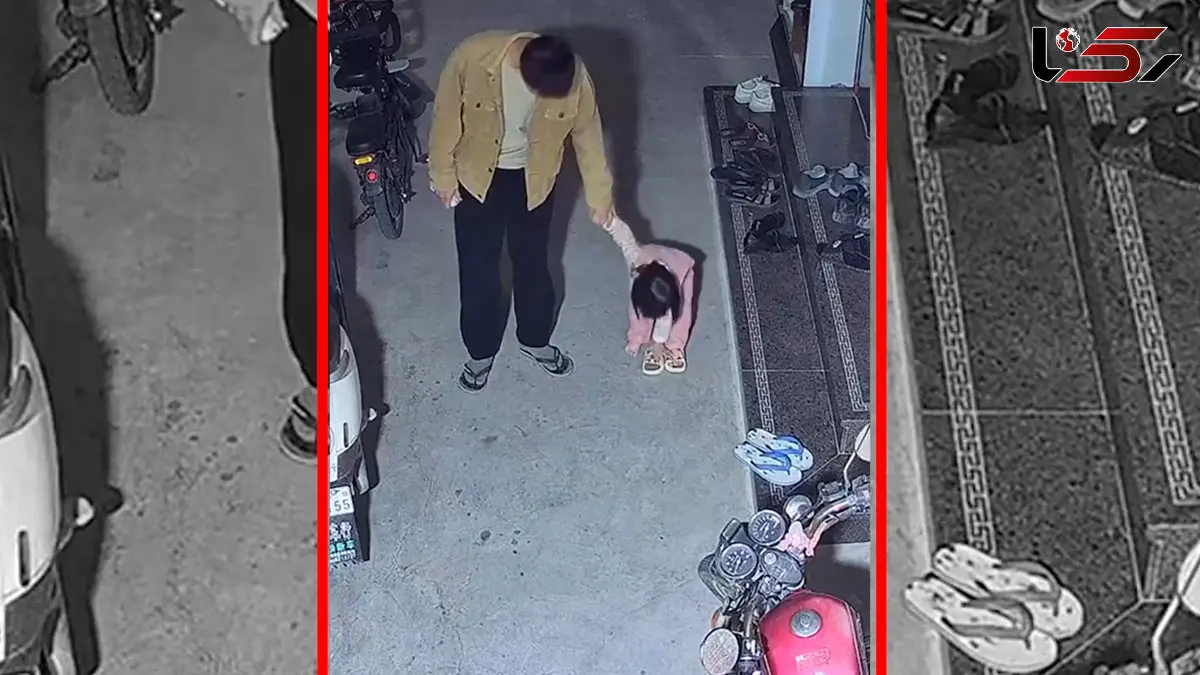 فیلم تلاش بامزه کودک برای پوشیدن دمپایی