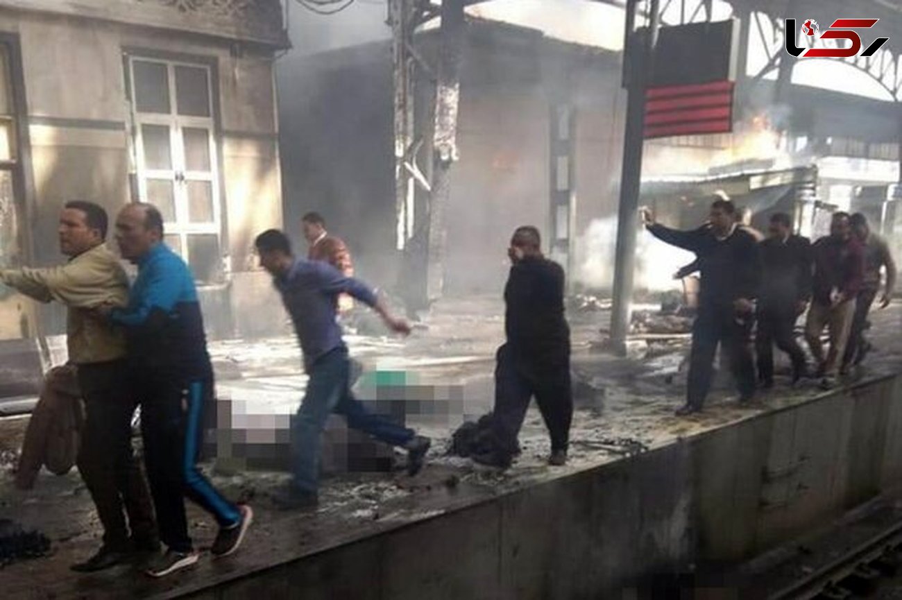 حادثه هولناک برای قطار مسافربری مصری / 10 نفر سوختند +عکس