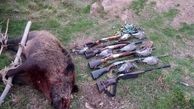 دستگیری 5 شکارچی غیرمجاز در الموت
