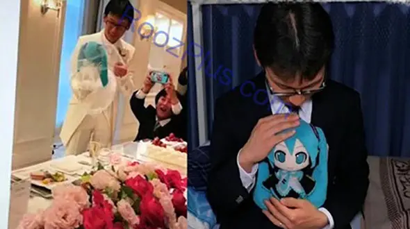 ازدواج عجیب مرد 35 ساله با عروسک محبوبش+ عکس
