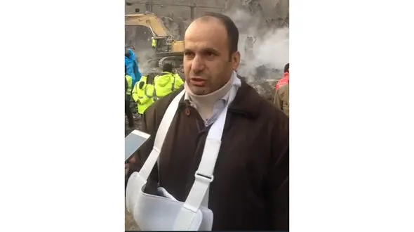 بلایی که قبل از فروریختن پلاسکو داخل ساختمان سر آتش نشانان آمد / نجات یافته از حادثه در برابر دوربین رکنا گفت+تصاویر