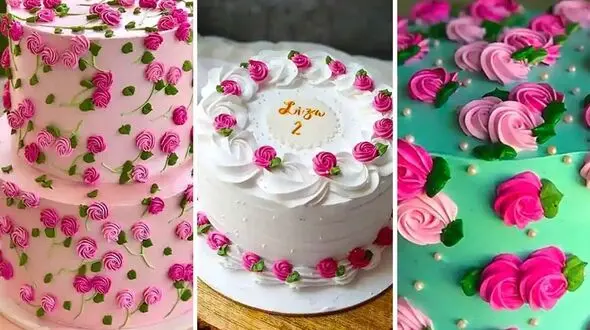 ایده‌ های جذاب برای کیک تولد با طرح گل + عکس