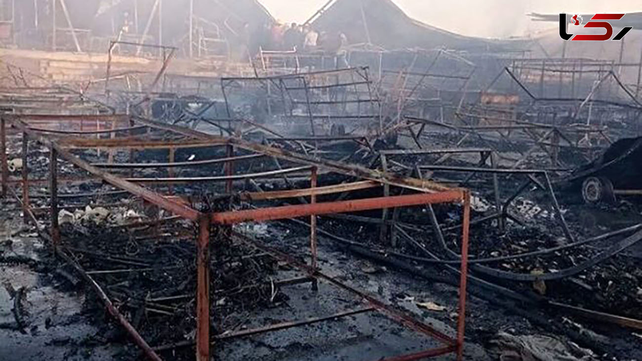  بازار قدیمی موصل به آتش کشیده شد