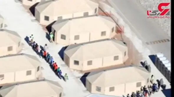 انتشار تصاویری تکاندهنده از مرکز نگهداری کودکان مهاجر در تگزاس آمریکا + فیلم 