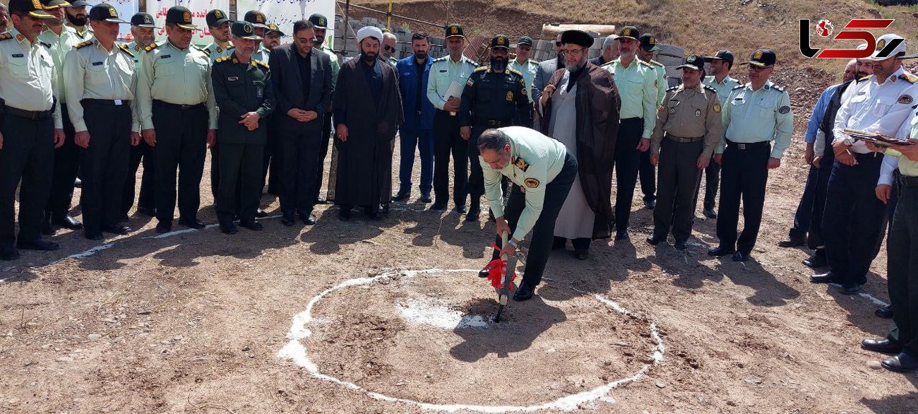 آئین کلنگ زنی پروژه های ستاد فرماندهی شهرستان و  منازل مسکن سازمانی با حضور فرمانده انتظامی استان