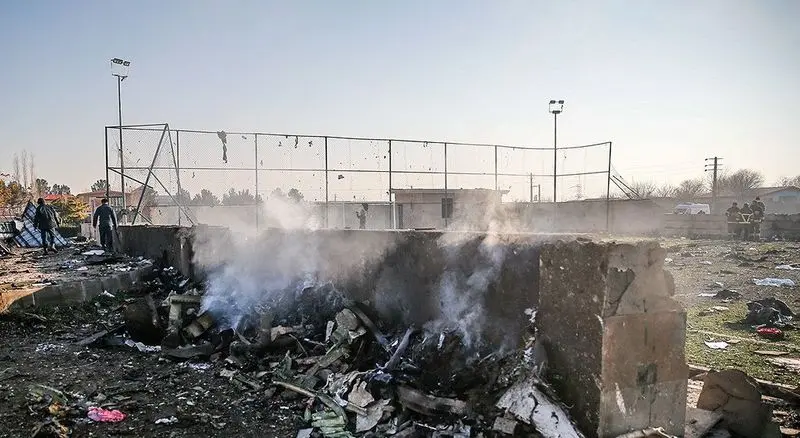 تصاویر : سقوط هواپیمای اوکراینی