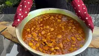 بندری لوبیا یک غذای خوشمزه و خاص + فیلم