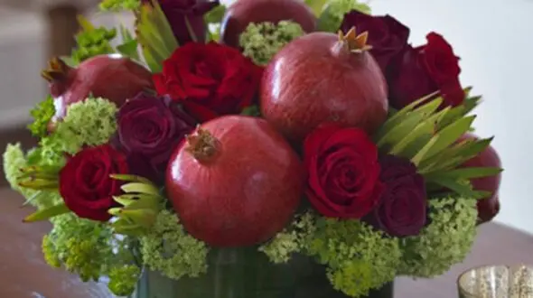 نمونه هایی از زیباترین تزیینات انار شب یلدا