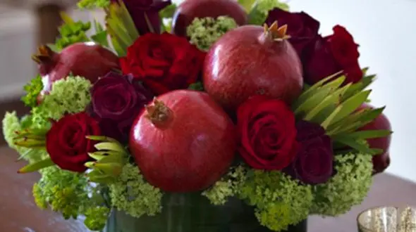 نمونه هایی از زیباترین تزیینات انار شب یلدا