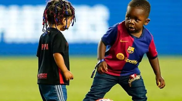 فیلم پربازدید از برادر یامال و پسر رافینیا