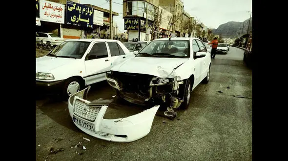 تصادف 206 و سمند در خرم آباد + عکس