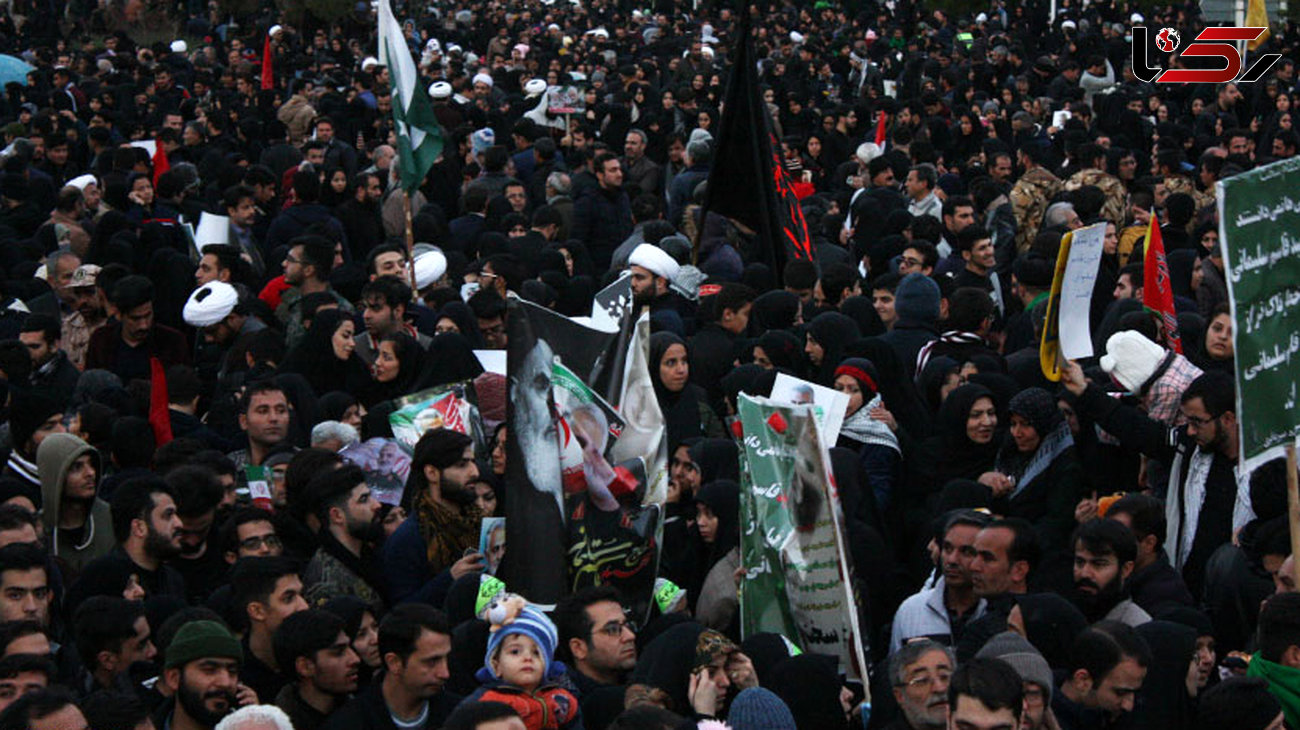 شرکت 7 میلیون نفر در مراسم سردار شهید سلیمانی / در تهران صورت گرفت