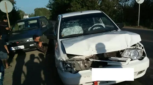 نیسان آبی فرشته مرگ کودک 3 ساله شد+ عکس
