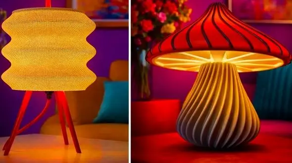 15 طرح شگفت انگیز چراغ خواب سه بعدی برای خانه ای زیبا