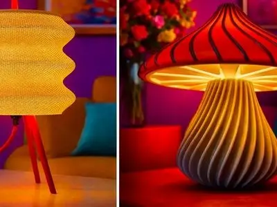 15 طرح شگفت انگیز چراغ خواب سه بعدی برای خانه ای زیبا