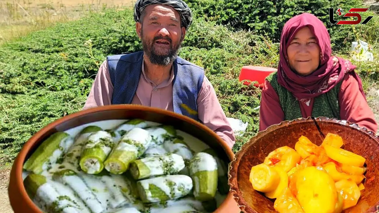 طرز تهیه خوراکی ساده اما خوشمزه از روستاهای افغانستان / فیلم