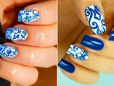 دیزاین ناخن نوستالژی با الهام از ظروف چینی شیک