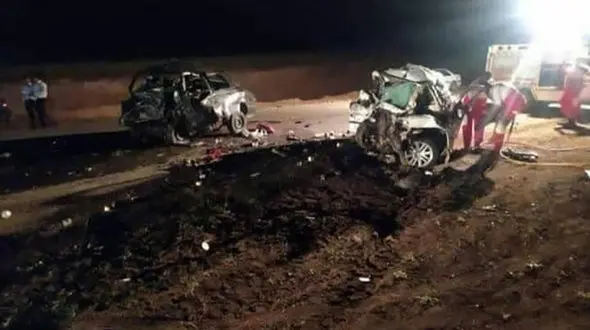 صحنه مرگ نوزاد 6 ماهه اردبیلی/ 5 جنازه در این خودروی له شده + عکس