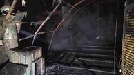 فیلم آتش سوزی گاراژ 3 هزار متری در بزگراه آزادگان + عکس