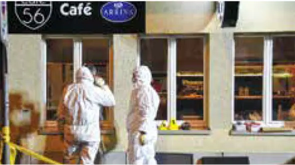  مشتریان کافه ای در سوئیس به رگبار بسته شدند