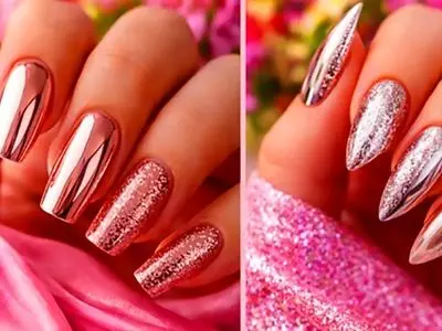 دیزاین ناخن آینه ای؛ انتخابی لوکس برای جذابیت دست ها + 15 مدل زیبا