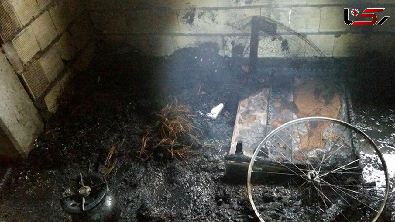 بی‌احتیاطی در نصب بخاری خانه را به آتش کشید+عکس