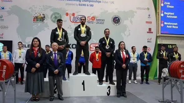 پاورلیفتینگ قهرمانی آسیا| 3 مدال برای نمایندگان ایران در بخش پیشکسوتان