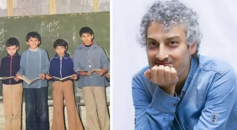 عکس نوستالژیک ارژنگ امیرفضلی در مدرسه 