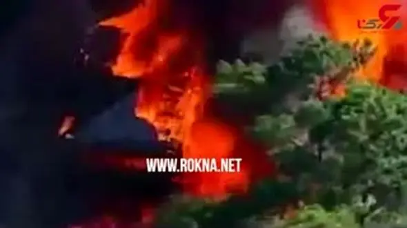 خاکستر شدن عمارت فوق لاکچری 1000 متری+فیلم