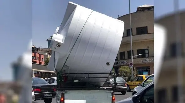 برخورد پلیس با حمل بارهای نا متعارف +عکس