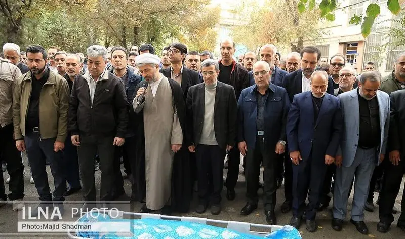 تشیع جنازه خواهر احمدی نژاد 