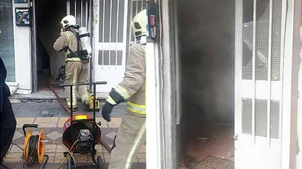  آتش سوزیوحشتناک چاپخانه در خیابان سهروردی  +عکس 