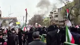 فیلم / حمله به راهپیمایی روز قدس و شعار مردم