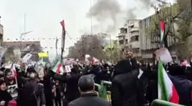فیلم / حمله به راهپیمایی روز قدس و شعار مردم
