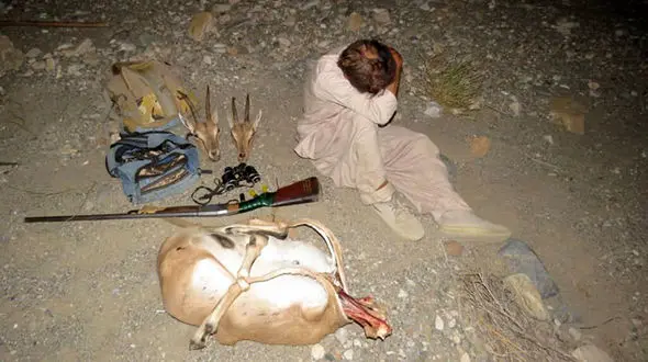 دستگیری 4 شکارچی متخلف در پارک ملی خبر کرمان