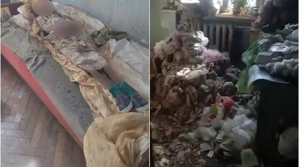 دختر معلول 30 سال  با جسد مادرش زندگی کرد + عکس های باورنکردنی