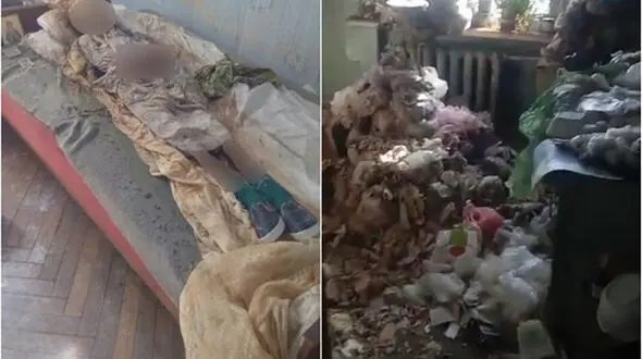 دختر معلول 30 سال  با جسد مادرش زندگی کرد + عکس های باورنکردنی