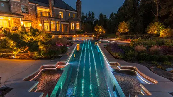 نکات مهم در نورپردازی داخلی استخر +تصاویر