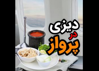 فیلم سرو کردن دیزی ایرانی با همه متعلقات حتی پیاز در پرواز خارجی ! / گوشتکوب هم بود ! 