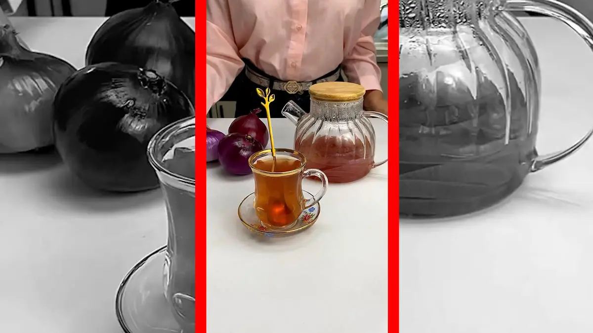 فیلم جوشانده پیاز برای گلو درد و سرفه