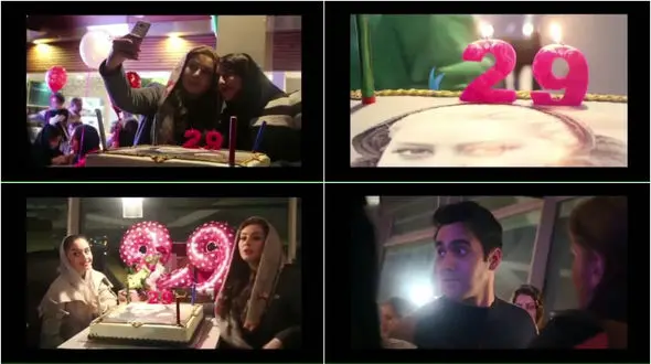 پوریا پور سرخ برای سحر قریشی تولد گرفت+فیلم و عکس