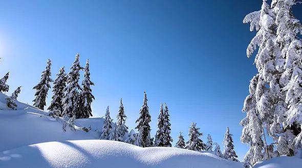 از کوه‌ها در لباس سفید تا زمستان