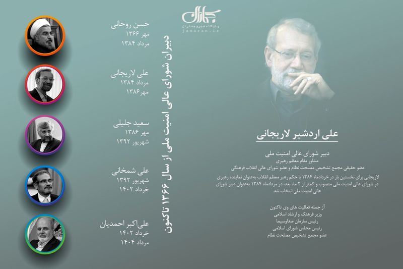 همه دبیران شورای عالی امنیت ملی از سال ۱۳۶۶ تا کنون  