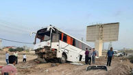 واژگونی مرگبار اتوبوس مسافربری در دامغان / 3 بامداد رخ داد