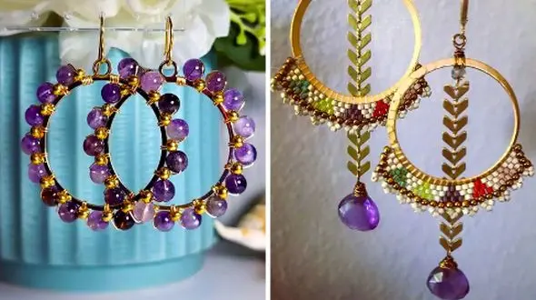 کلکسیون گوشواره آمیتیست بنفش؛ 15 طرح خاص و مدرن روز