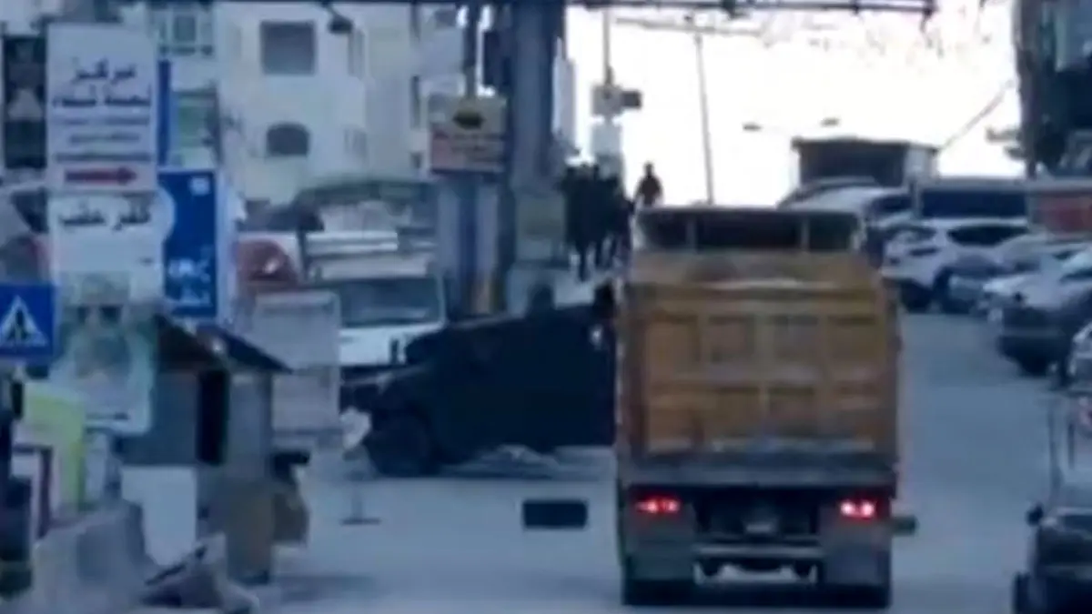 فیلم زخمی شدن خبرنگار پرس تی وی در کرانه باختری