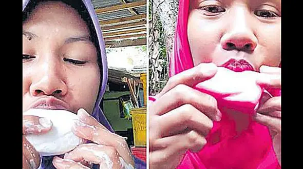 ویار صابون یک زن را مدل تبلیغاتی کرد ! +عکس