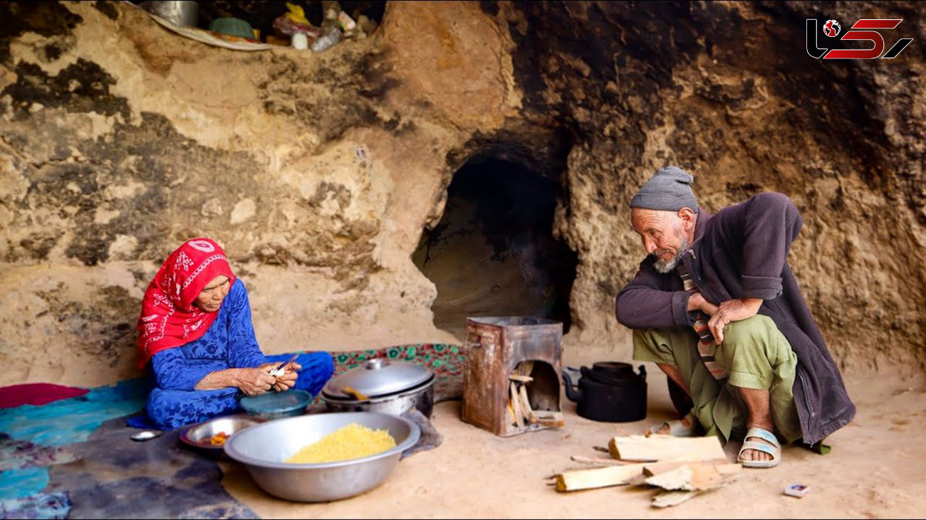 فیلم/ زندگی عاشقانه زوج 80 ساله افغانستانی در غار