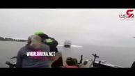 فیلم لحظه وحشتناک برخورد قایق تندرو با قایق 3 ماهیگیر 