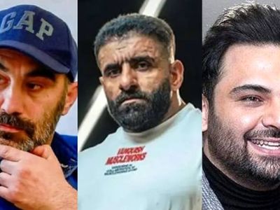 غافلگیر شدن هادی چوپان توسط احسان علیخانی و محسن تنابنده+ عکس